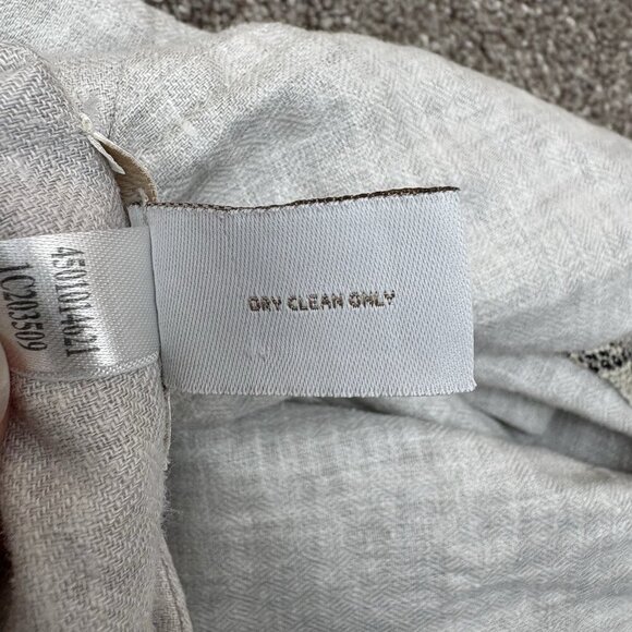 Chico's Women's Linen Blend Jacket Size 1 (M/8-10) Gray Open Front Pockets EUC - Picture 14 of 14